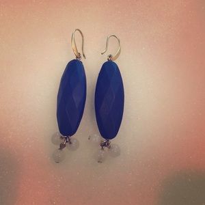 Blue acetate earrings